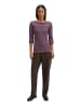 Marc O'Polo Gestreiftes Longsleeve regular in Dark Purple