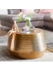 FineBuy Couchtisch in Gold / Aluminium / 60x60x36