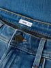 TWO SOON Tapered Fit Jeans in Medium Blue Denim