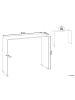 Beliani Konsolentisch KENDALL in Transparent - (W) 90 x (H) 75 x (L) 30 cm