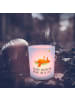 Mr. & Mrs. Panda Windlicht aus Glas Fuchs Sterne mit Spruch in Transparent