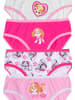 United Labels 4er Pack Paw Patrol Unterhose Panty Slip Unterwäsche in rosa/pink