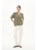 InWear Kurzarm-Bluse KilloIW Lockere Passform in Dusty Olive