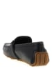 Moschino Schwarz Leder Slip-On Loafer