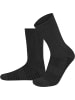 normani 4 Trekkingwollsocken mit Polstersohle und Komfortbund in Anthrazit