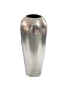 FineBuy Vase in Silber / Aluminium / 23x23x50