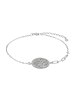 Adeliás Damen Armband – Lebensbaum aus 925 Silber mit Zirkonia 17+3 cm in silber