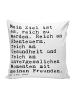 Mr. & Mrs. Panda Kopfkissen Mein Ziel ist es,... mit Spruch in Weiß
