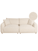 Beliani 3-Sitzer Sofa JUBEK in Weiß - (W) 214 x (H) 81 x (L) 104 cm