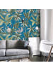 WALLPAPERS4BEGINNERS Tapete Dschungel in Blau - (W) 200 × (L) 280 cm