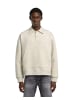 G-Star Raw Polo Collar Loose Sweater whitebait