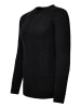 Rusty Neal Grobstrick mit Muster Rundhals-Pullover in Schwarz