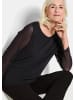 GOLDNER Blusenshirt mit Glitzersteinen in schwarz