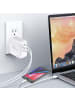 Wisam Wandladegerät T-Phox Mega T-PP09 GaN PD 65W USB/USB-C Weiß