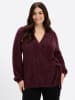 sheego Langarm-Pullover in burgund