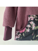 levily - Manufaktur babyfroh  Jacke Wollwalk-Softshell Pink Flowers