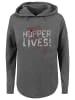 F4NT4STIC Oversized Hoodie Stranger Things Hoppers Live Netflix TV Series in charcoal