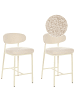 Beliani 2-tlg Barhocker UNITY in Beige