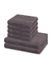 Ross 4 X Handtuch 2 X Duschtuch im Set Premium in Schiefer