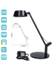 Maxcom Maxcom GlowPro 8W Dimmbare LED-Tischlampe Schwarz in Schwarz