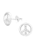 Alexander York Ohrstecker PEACE in 925 Sterling Silber, 2-tlg.