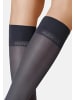 Kunert Feinkniestrümpfe Satin Look 40 weicher Bund in Marine