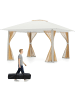 COSTWAY Pop Up Pavillon 4x4 m in Beige