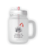 Mr. & Mrs. Panda Trinkglas Mason Jar Seeigel mit Spruch in Transparent