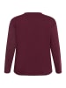 KAFFE curve Sweatshirt KCeliza Loose fit in Windsor Wine/Amour Embd.