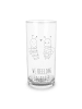 Mr. & Mrs. Panda Wasserglas Biene Verliebt mit Spruch in Transparent
