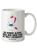 Mr. & Mrs. Panda Große Teetasse Einhorn Fotograf mit Spruch in Weiß