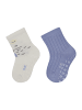 Sterntaler ABS Socken 2er-Pack Hippo in lichtgrau