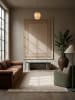 KADIMA DESIGN Teppich Wolle Handgetuftet WENSUM Grafisches Muster Wohnzimmer in Beige