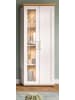 Inn.Furn Vitrine weiß Lärche, Eiche Artisan 64 cm, Vitrinenschrank im Landhaus-Stil