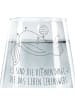 Mr. & Mrs. Panda Becherglas Stinktier Ball mit Spruch in Transparent