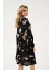 Kaffe Kleid KAbabett A-shape in Black/Brown Flower Print