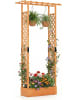 COSTWAY Blumenkasten mit Rankgitter 110x35x227 cm in Orange