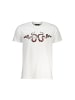 cavalli CLASS Weißes Baumwoll-T-Shirt