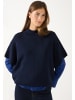 More & More moderner, weiter Cape-Pullover in classic blue