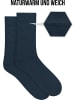normani 3 Paar Alpaka-Vollplüschsocken in Schwarz/Anthrazit/Marine