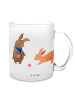 Mr. & Mrs. Panda Tasse Hasen Muschel ohne Spruch in Transparent