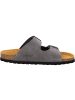 Palado Pantoletten Korfu Velours Premium Leather in Grau