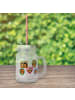 Mr. & Mrs. Panda Glas Igel Familie ohne Spruch in Transparent