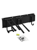 relaxdays 8-tlg. Wandhaken Set in Schwarz