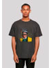 F4NT4STIC Oversize T-Shirt TV Times Elton John At The Piano 1977 in schwarz