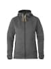 FJÄLLRÄVEN Fleecejacke Övik Fleece Hoody in Dunkelgrau