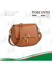 Toscanto Leder Umhängetasche Toscanto Tasche hellbraun ca. 23cm