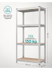 SONGMICS 2er-Set: Standregal Cozory in Silbern Hellbraun - (B)80 x (H)160 x (T)40 cm