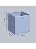 SONGMICS Aufbewahrungsbox Tina in Blau, Gelb - (B)33 x (H)33 x (T)33 cm