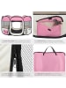 tectake Welpenauslauf  115 x 115 x 64 cm, inklusive Tragetasche und Heringe, rosa